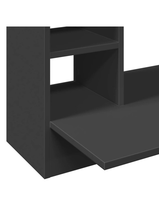 Nástěnný psací stůl černý 105 x 48 x 75 cm kompozitní dřevo