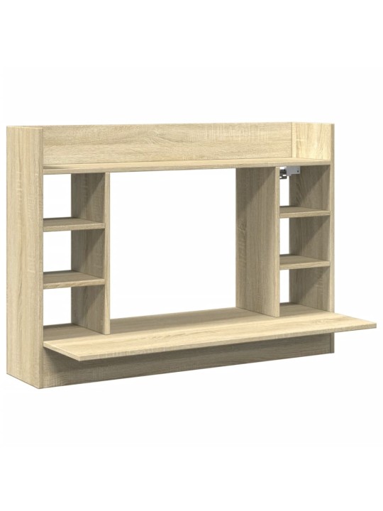 Nástěnný psací stůl dub sonoma 105x48x75 cm kompozitní dřevo