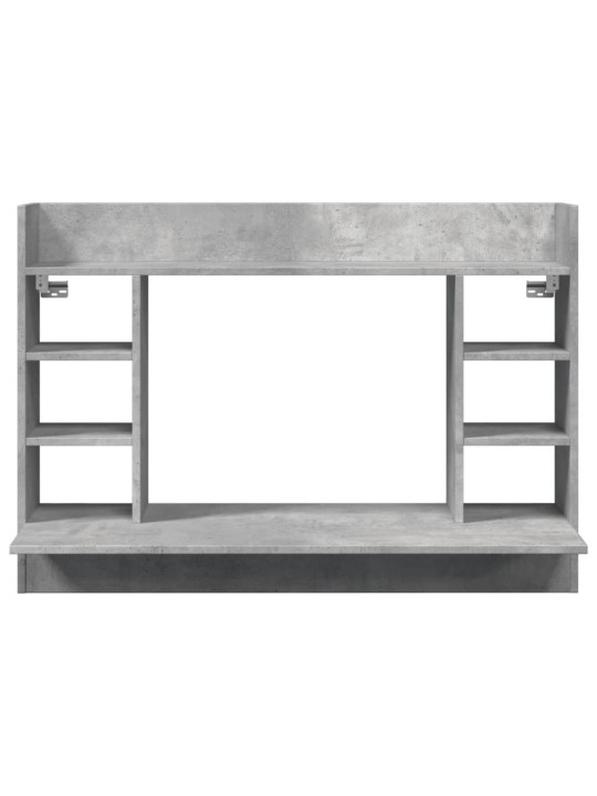 Nástěnný psací stůl betonově šedý 105x48x75 cm kompozitní dřevo
