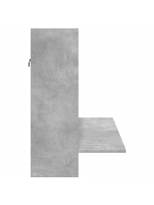 Nástěnný psací stůl betonově šedý 105x48x75 cm kompozitní dřevo