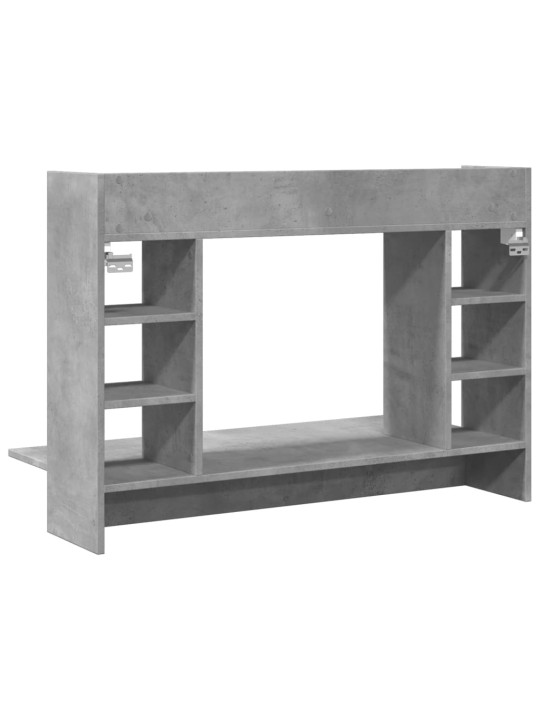 Nástěnný psací stůl betonově šedý 105x48x75 cm kompozitní dřevo