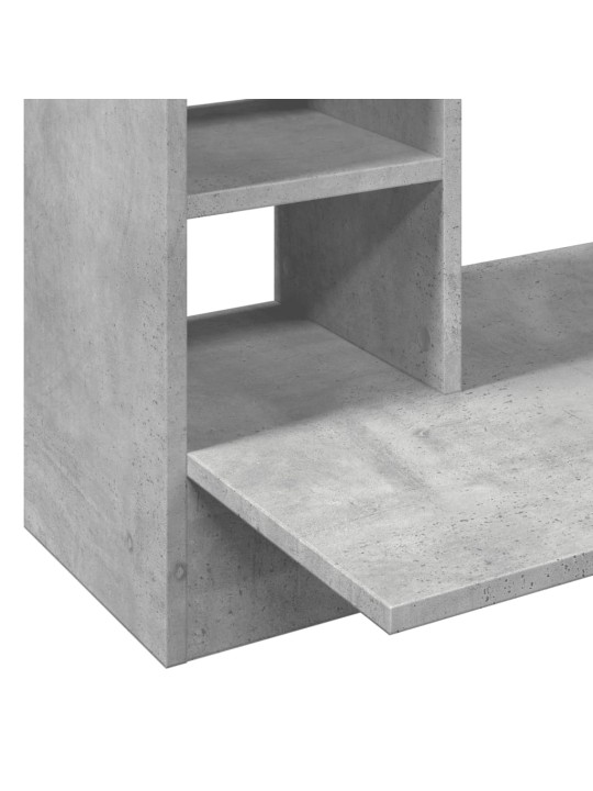 Nástěnný psací stůl betonově šedý 105x48x75 cm kompozitní dřevo