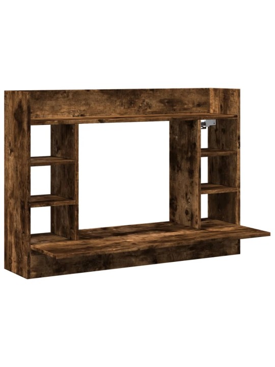 Nástěnný psací stůl kouřový dub 105x48x75 cm kompozitní dřevo