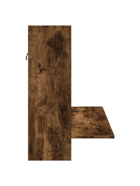 Nástěnný psací stůl kouřový dub 105x48x75 cm kompozitní dřevo