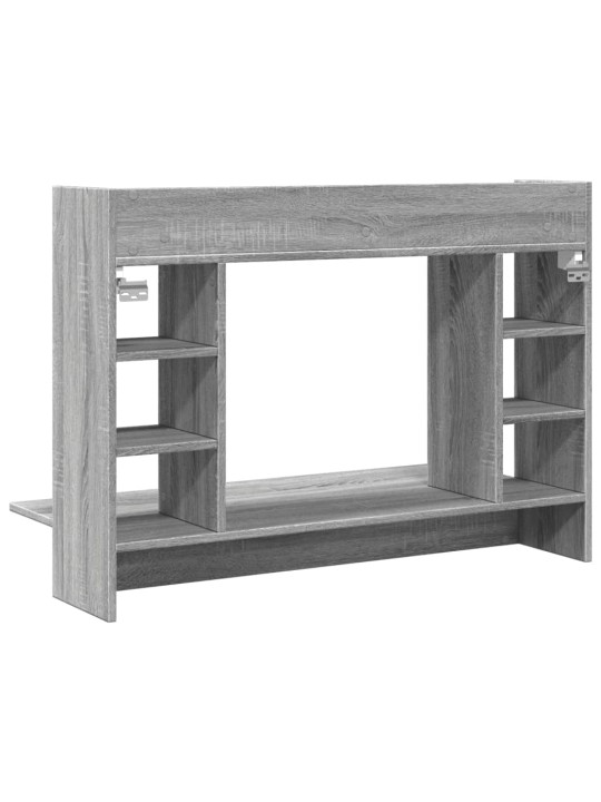 Nástěnný psací stůl šedý sonoma 105x48x75 cm kompozitní dřevo