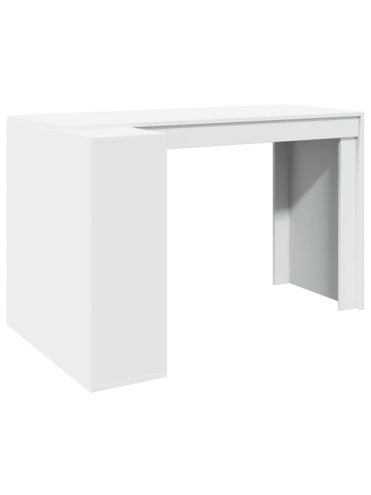 Kancelářský stůl bílý 123,5 x 73,5 x 75 cm kompozitní dřevo