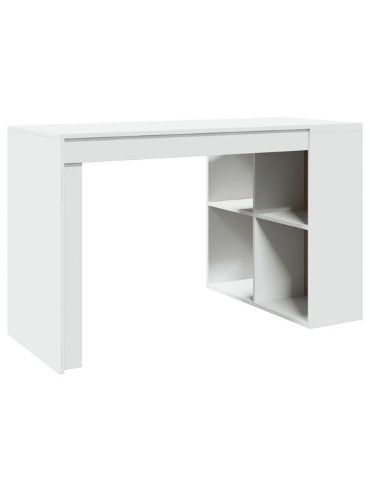 Kancelářský stůl bílý 123,5 x 73,5 x 75 cm kompozitní dřevo