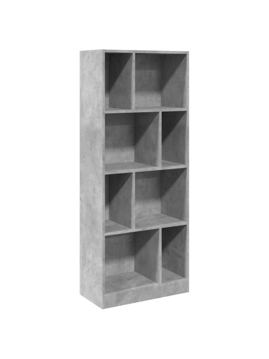 Knihovna betonově šedá 57 x 28,5 x 141 cm kompozitní dřevo