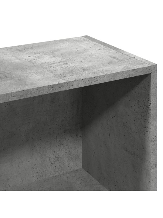 Knihovna betonově šedá 57 x 28,5 x 141 cm kompozitní dřevo