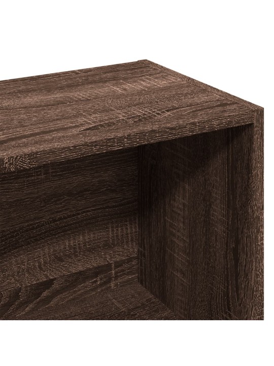 Knihovna hnědý dub 57 x 28,5 x 141 cm kompozitní dřevo