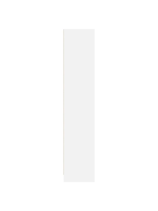 Knihovna bílá 57 x 28,5 x 107,5 cm kompozitní dřevo