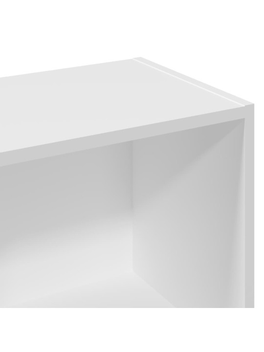 Knihovna bílá 57 x 28,5 x 107,5 cm kompozitní dřevo