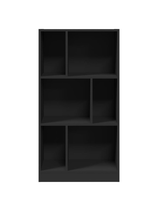 Knihovna černá 57 x 28,5 x 107,5 cm kompozitní dřevo