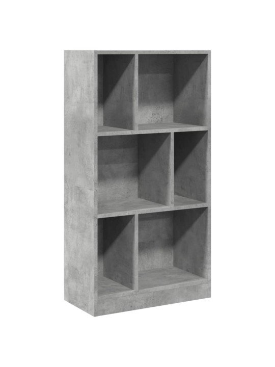 Knihovna betonově šedá 57 x 28,5 x 107,5 cm kompozitní dřevo