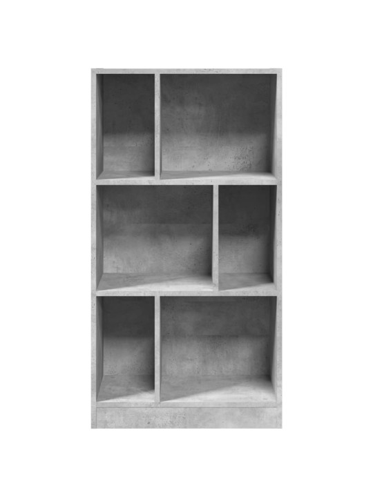 Knihovna betonově šedá 57 x 28,5 x 107,5 cm kompozitní dřevo