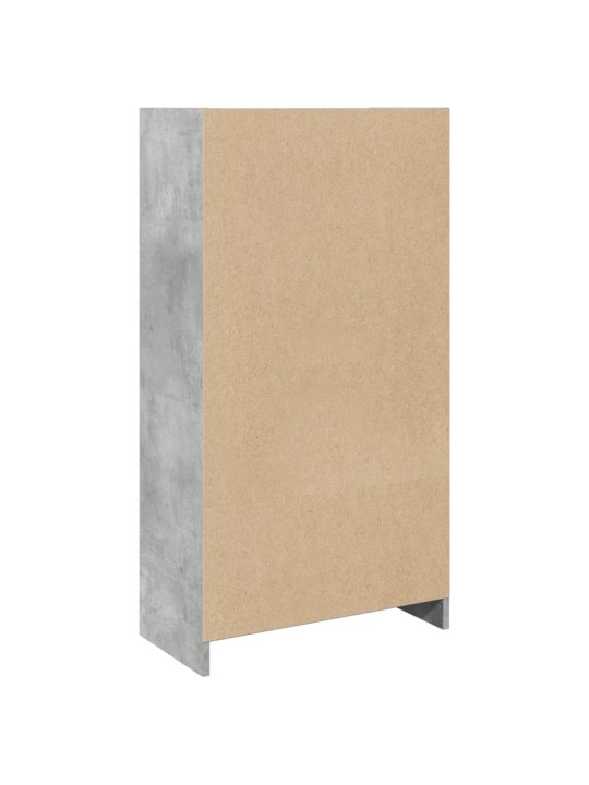 Knihovna betonově šedá 57 x 28,5 x 107,5 cm kompozitní dřevo