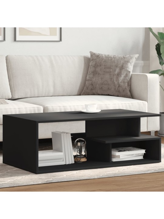Konferenční stolek černý 102 x 55 x 35 cm kompozitní dřevo