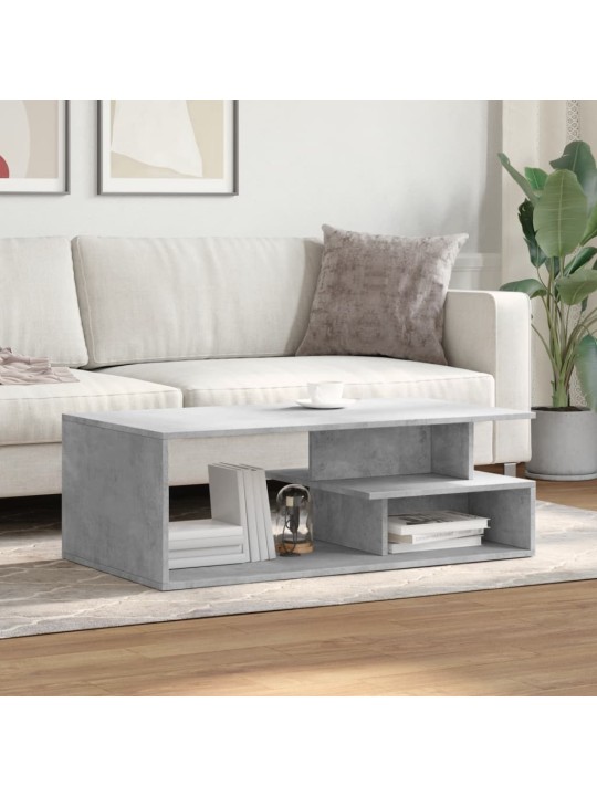 Konferenční stolek betonově šedý 102x55x35 cm kompozitní dřevo