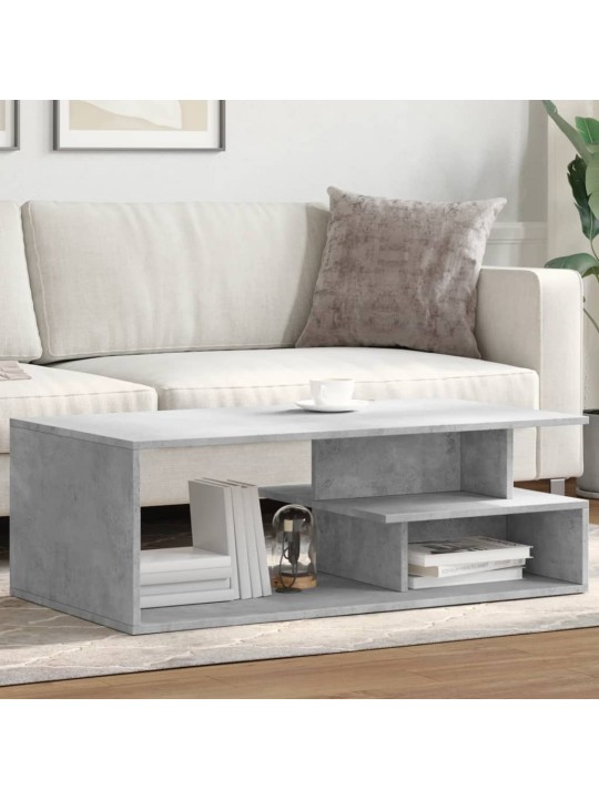 Konferenční stolek betonově šedý 102x55x35 cm kompozitní dřevo