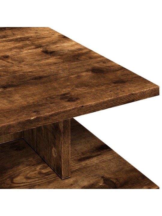 Konferenční stolek kouřový dub 102x55x35 cm kompozitní dřevo