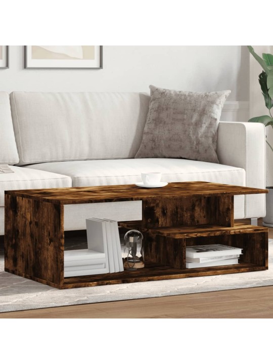 Konferenční stolek kouřový dub 102x55x35 cm kompozitní dřevo