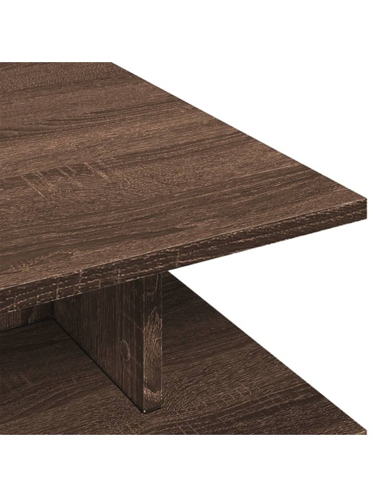 Konferenční stolek hnědý dub 102x55x35 cm kompozitní dřevo