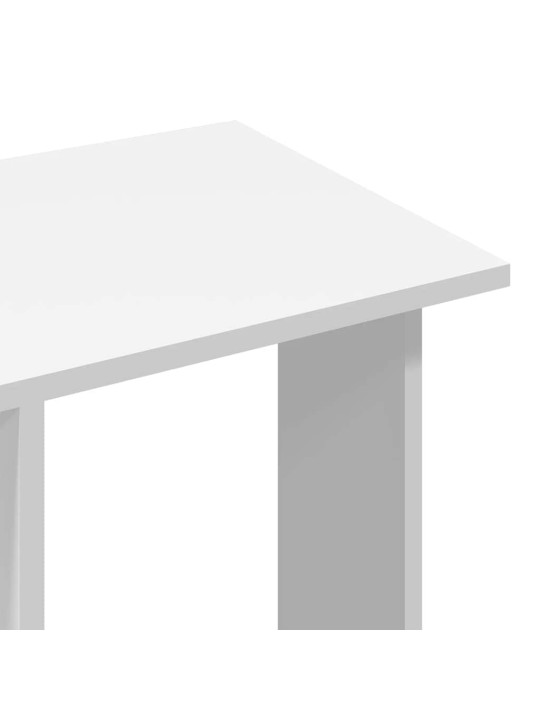 Šatní skříň na kolečkách bílá 102x38x110 cm kompozitní dřevo