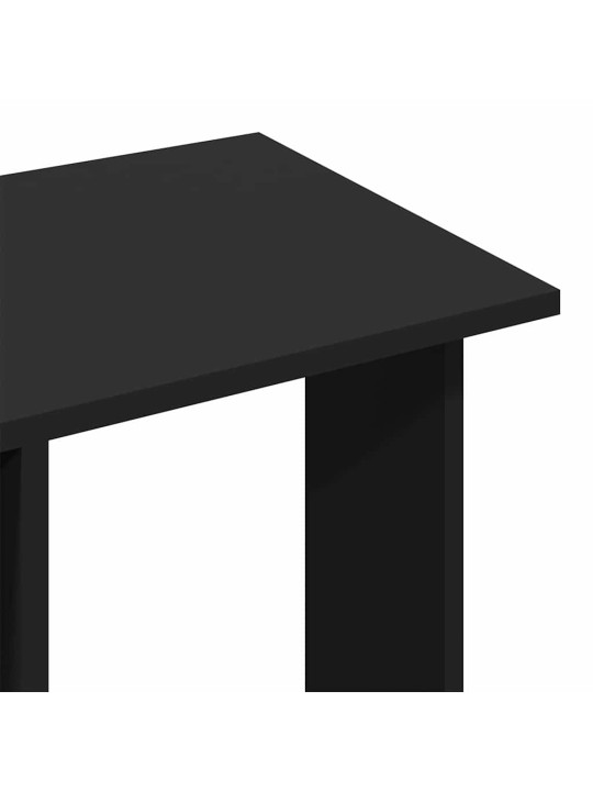 Šatní skříň na kolečkách černá 102x38x110 cm kompozitní dřevo
