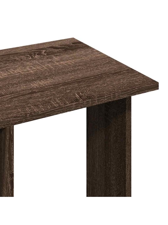 Šatní skříň na kolečkách hnědý dub 102 x 38 x 110 cm kompozit
