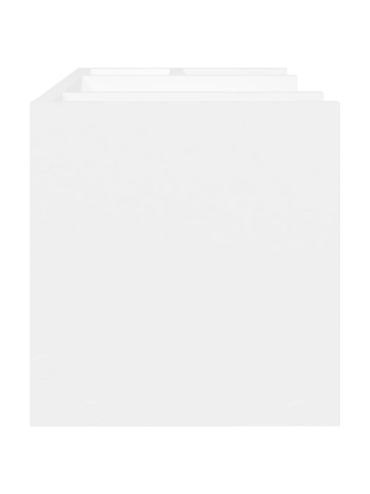 Stolní organizér bílý 44,5 x 24 x 25 cm kompozitní dřevo