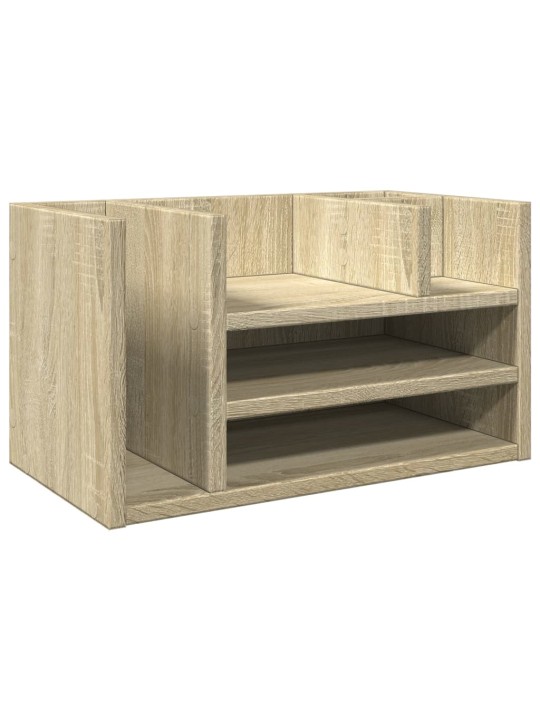 Stolní organizér dub sonoma 44,5 x 24 x 25 cm kompozitní dřevo