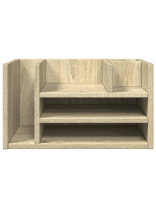 Stolní organizér dub sonoma 44,5 x 24 x 25 cm kompozitní dřevo