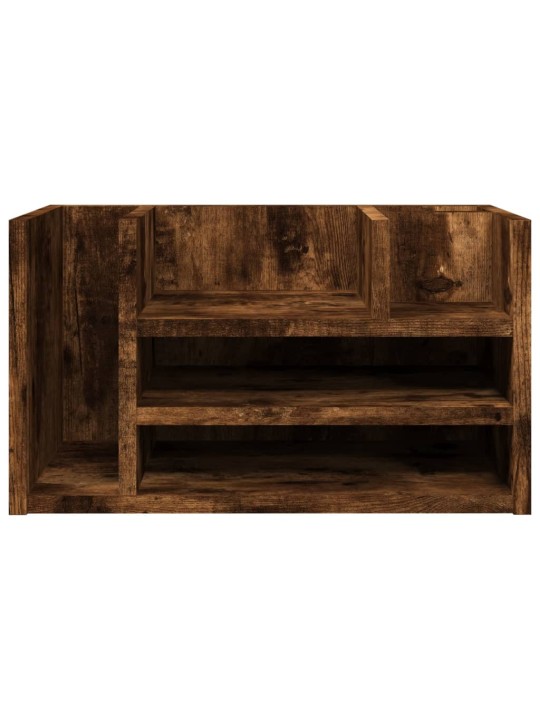 Stolní organizér kouřový dub 44,5 x 24 x 25 cm kompozitní dřevo