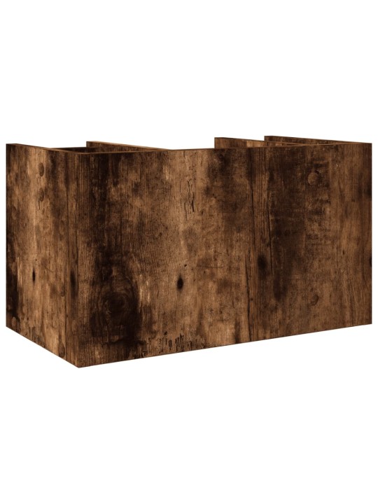 Stolní organizér kouřový dub 44,5 x 24 x 25 cm kompozitní dřevo