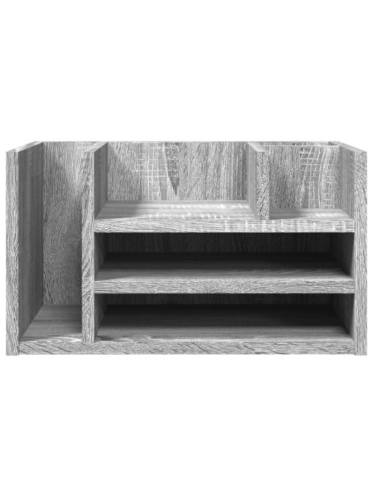 Stolní organizér šedý sonoma 44,5 x 24 x 25 cm kompozitní dřevo