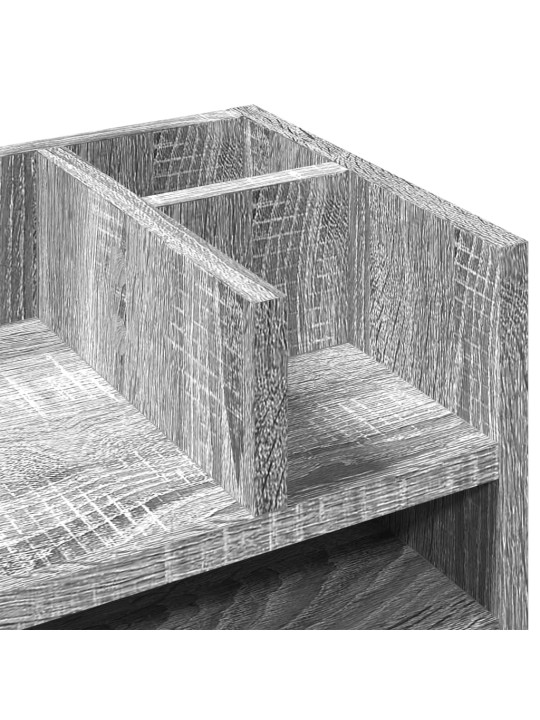 Stolní organizér šedý sonoma 44,5 x 24 x 25 cm kompozitní dřevo