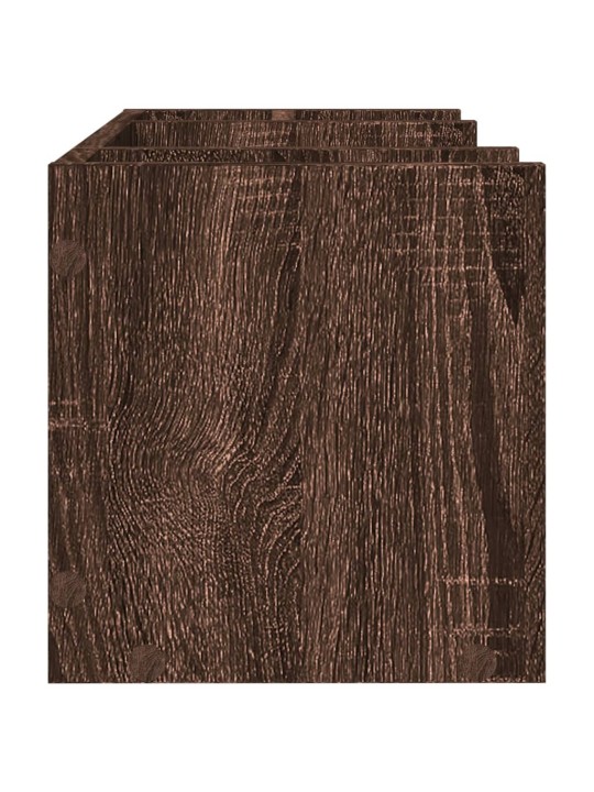 Stolní organizér hnědý dub 44,5 x 24 x 25 cm kompozitní dřevo