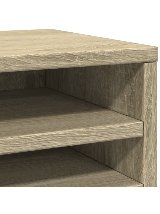 Stolní organizér dub sonoma 36 x 26 x 29,5 cm kompozitní dřevo