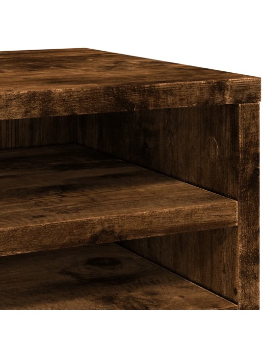 Stolní organizér kouřový dub 36 x 26 x 29,5 cm kompozitní dřevo