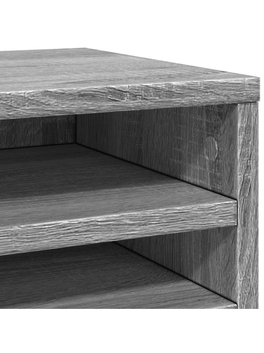 Stolní organizér šedý sonoma 36 x 26 x 29,5 cm kompozitní dřevo