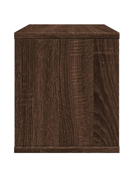 Stolní organizér hnědý dub 36 x 26 x 29,5 cm kompozitní dřevo