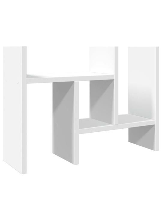 Stolní organizér bílý 34,5 x 15,5 x 35,5 cm kompozitní dřevo