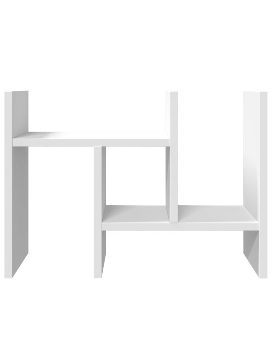 Stolní organizér bílý 34,5 x 15,5 x 35,5 cm kompozitní dřevo