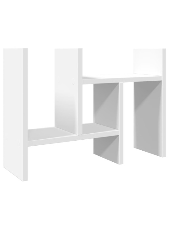 Stolní organizér bílý 34,5 x 15,5 x 35,5 cm kompozitní dřevo