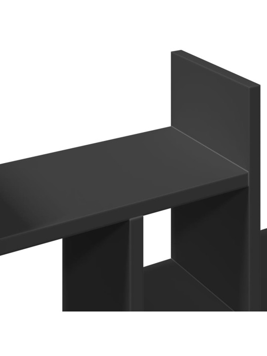 Stolní organizér černý 34,5 x 15,5 x 35,5 cm kompozitní dřevo