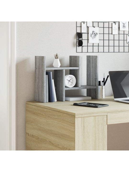 Stolní organizér šedý sonoma 34,5x15,5x35,5 cm kompozitní dřevo