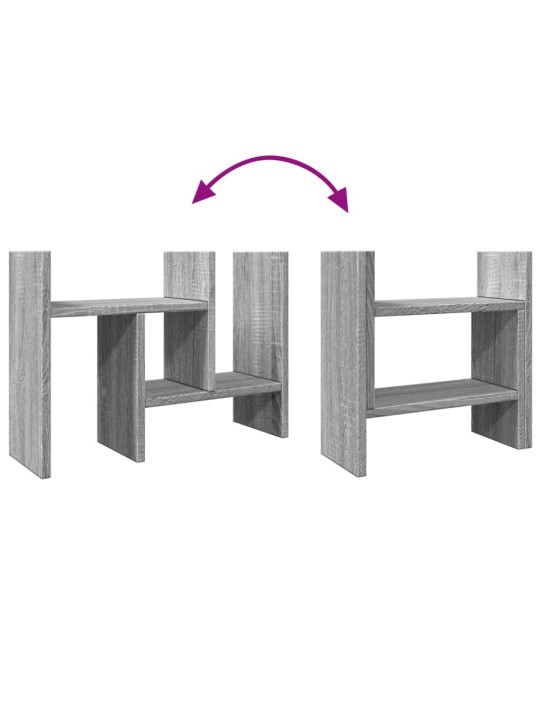 Stolní organizér šedý sonoma 34,5x15,5x35,5 cm kompozitní dřevo