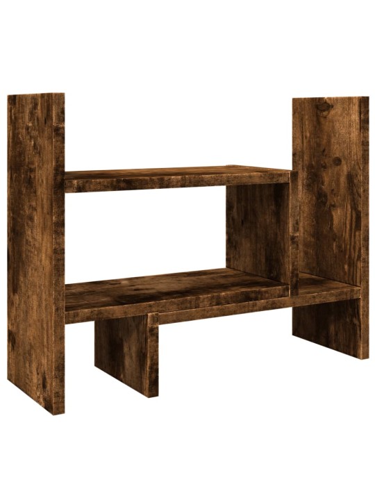 Stolní organizér kouřový dub 38,5 x 17 x 39 cm kompozitní dřevo