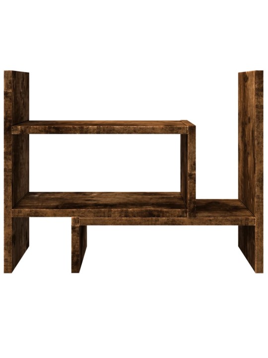 Stolní organizér kouřový dub 38,5 x 17 x 39 cm kompozitní dřevo