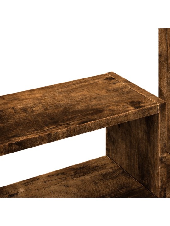 Stolní organizér kouřový dub 38,5 x 17 x 39 cm kompozitní dřevo